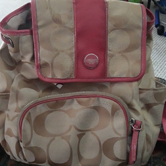 SOLD ****Coach back pack with wristlet wallet - Picture 2 of 7